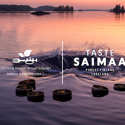 Karelia à la carte -verkoston yrityksille European Region of Gastronomy Saimaa -tunnukset